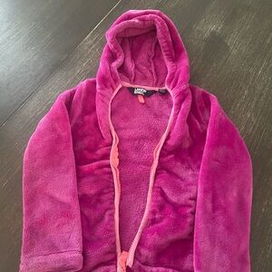 Lands' End Vibrant Pink Fleece Jacket
